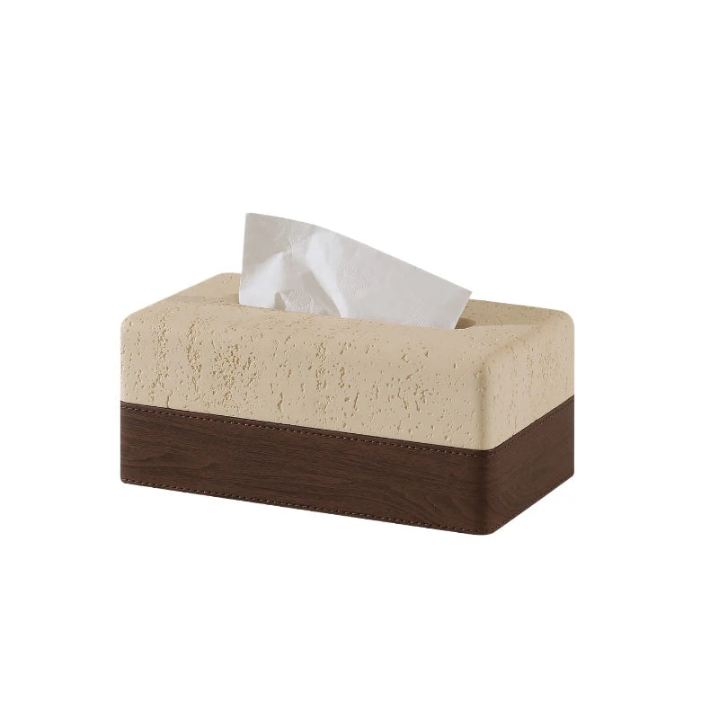 Thickened Travertine Tissue Box