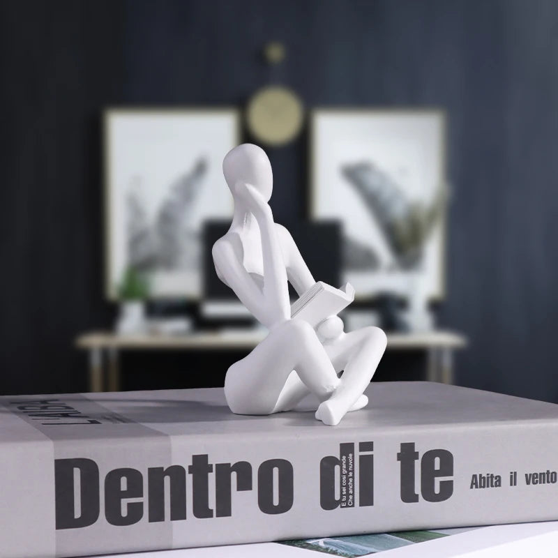 Reading Man Mini Figurine