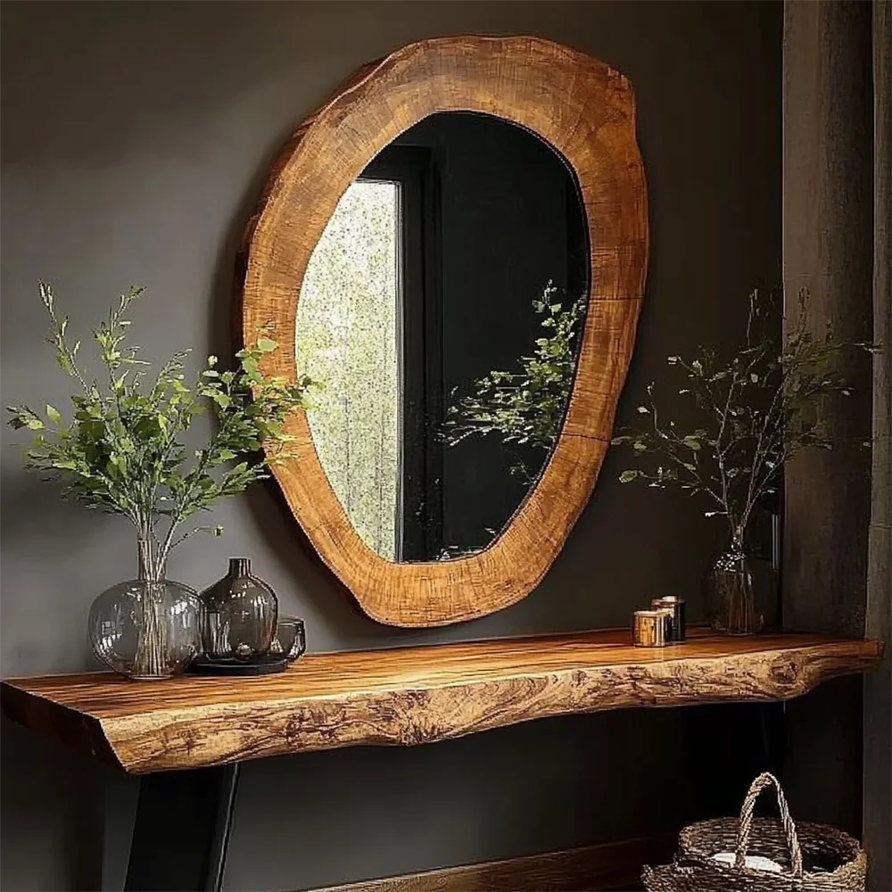 Irregular Magnifying Vanity Mirror