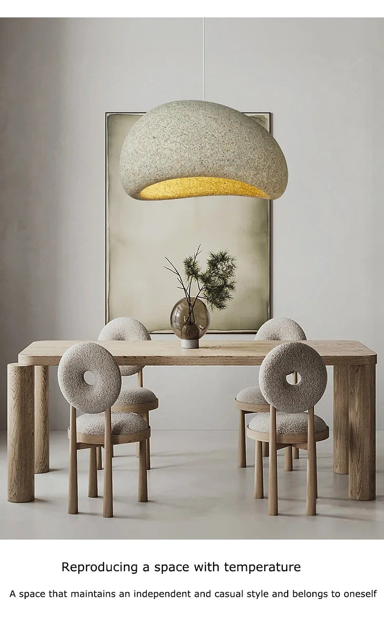 Wabi-Sabi Stone Pendant Chandelier