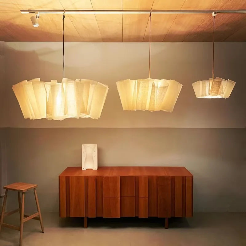 Wabi-Sabi Fabric Pendant Chandelier