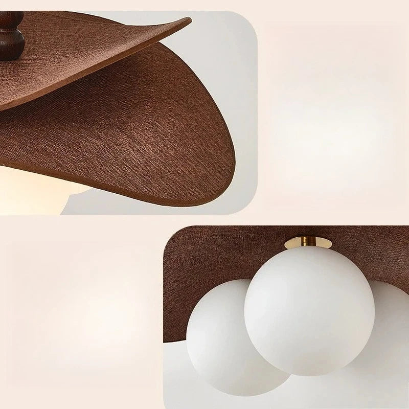 Wabi-Sabi Fabric Pendant Chandelier