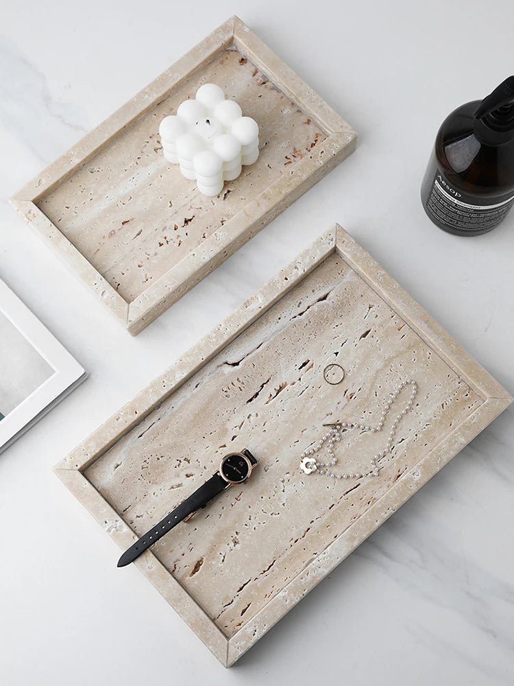 Travertine Display Tray