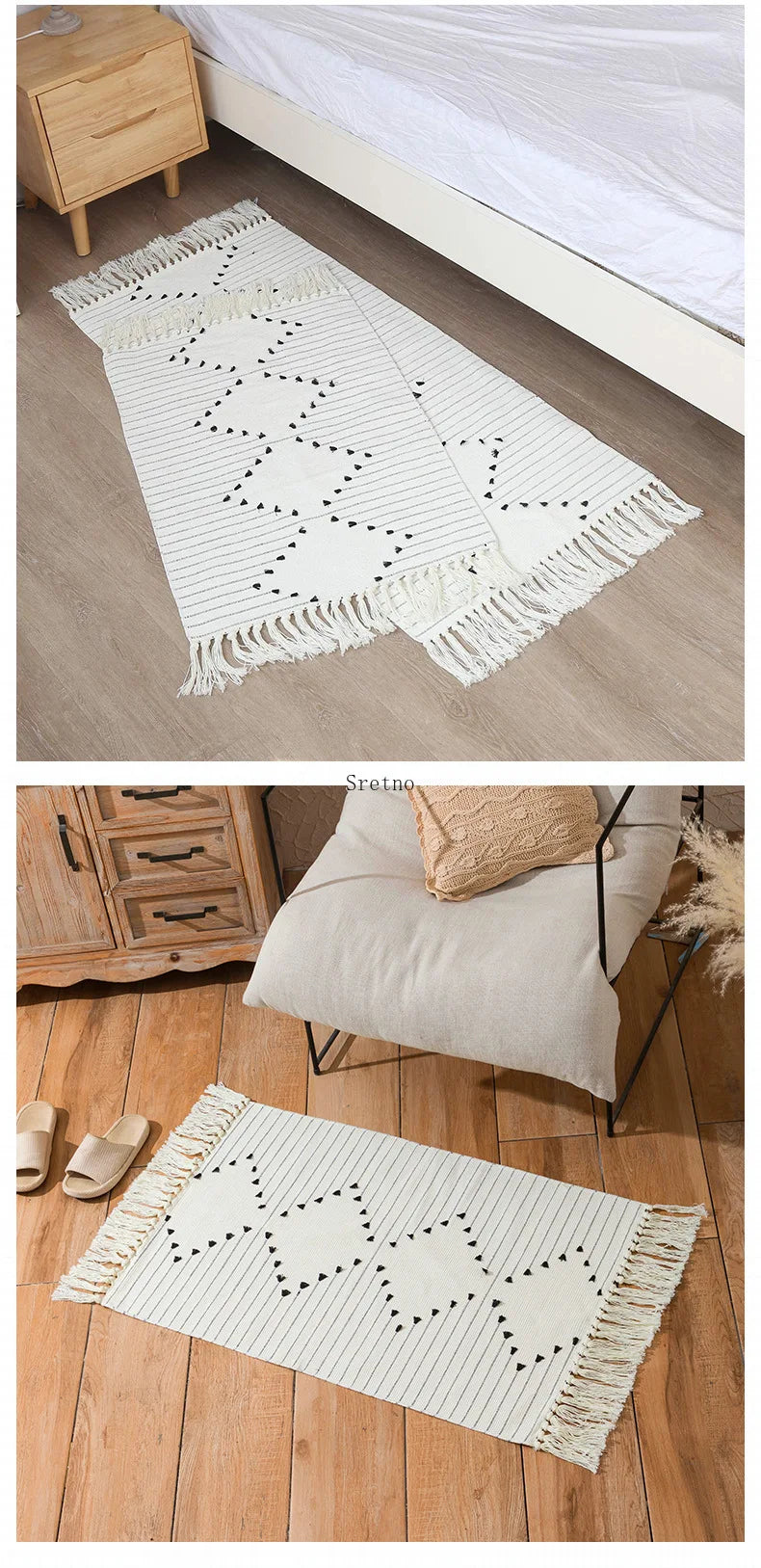 Cotton Nordic Area Rug
