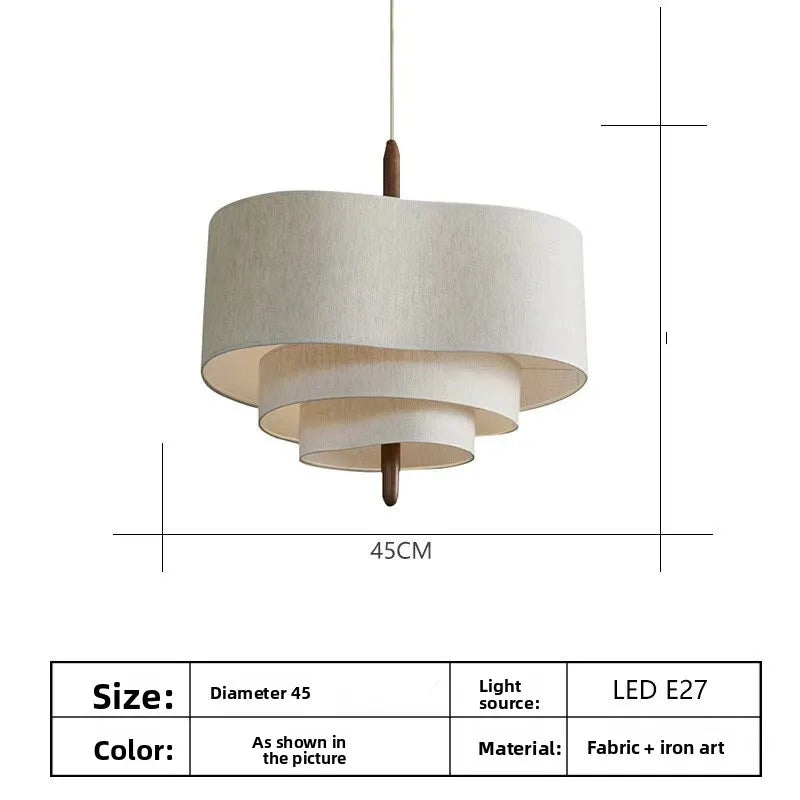 Wabi-Sabi Fabric Pendant Chandelier