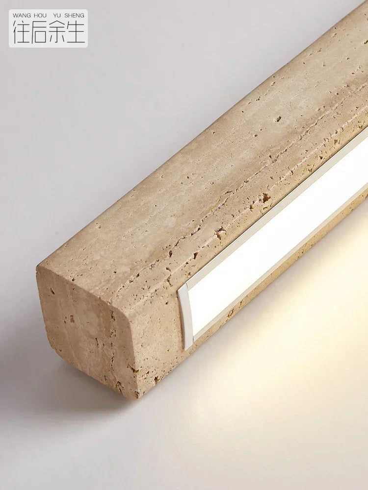 Wabi-Sabi Stone Linear Pendant Light