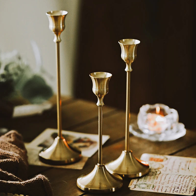 Brass Candlestick (3-Piece Set)