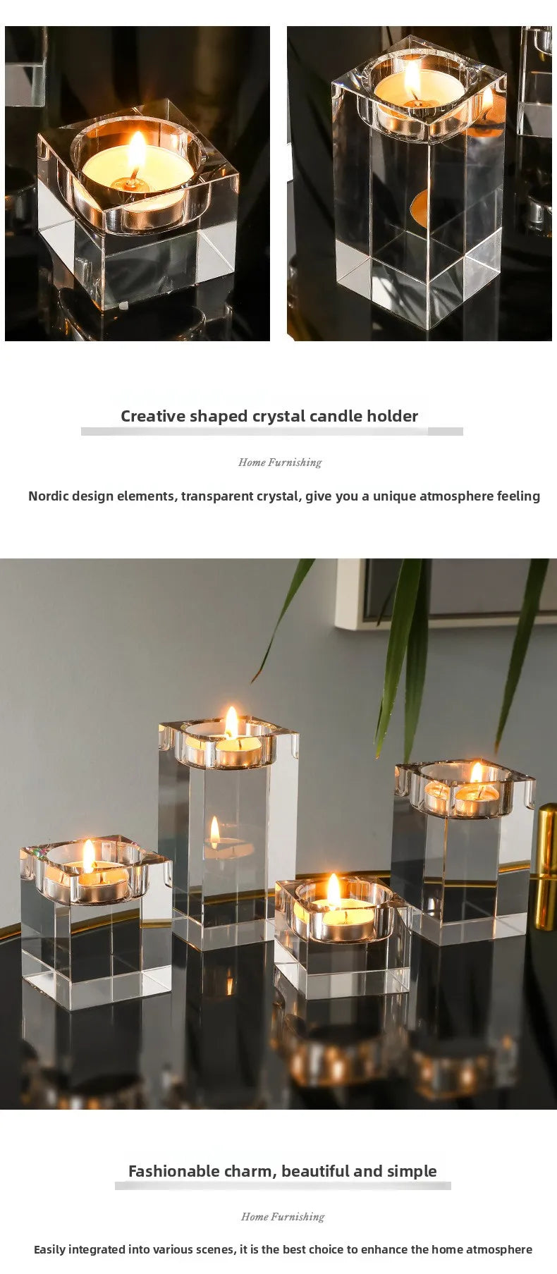 Crystal Candle Holder