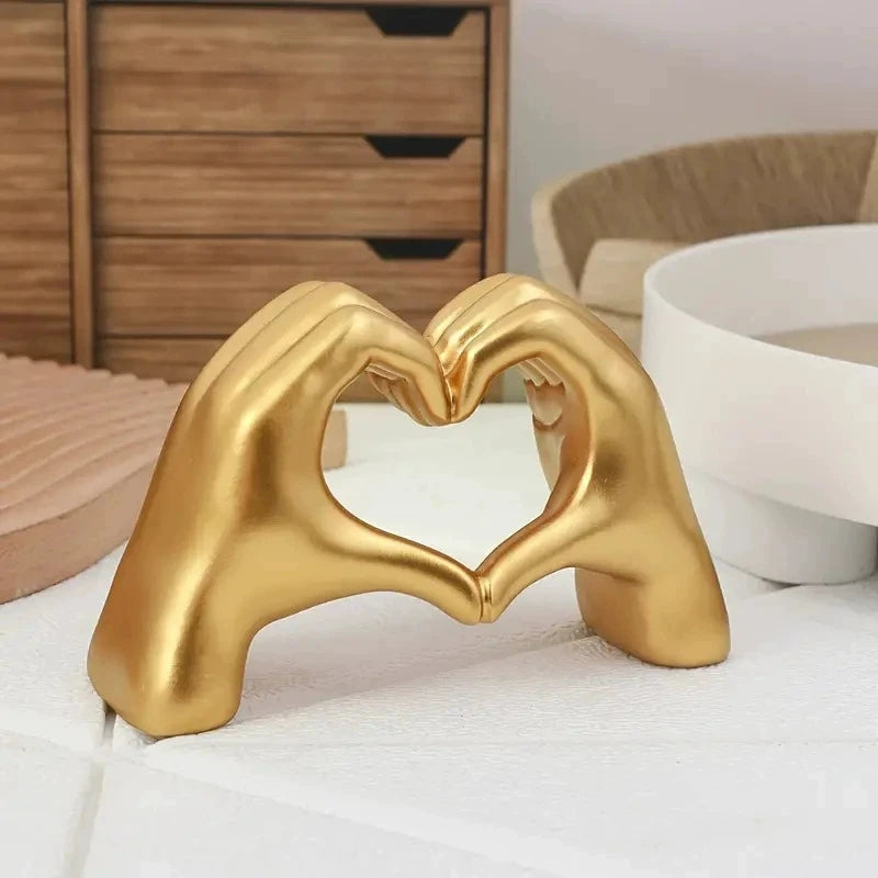 Heart Hand Sculpture