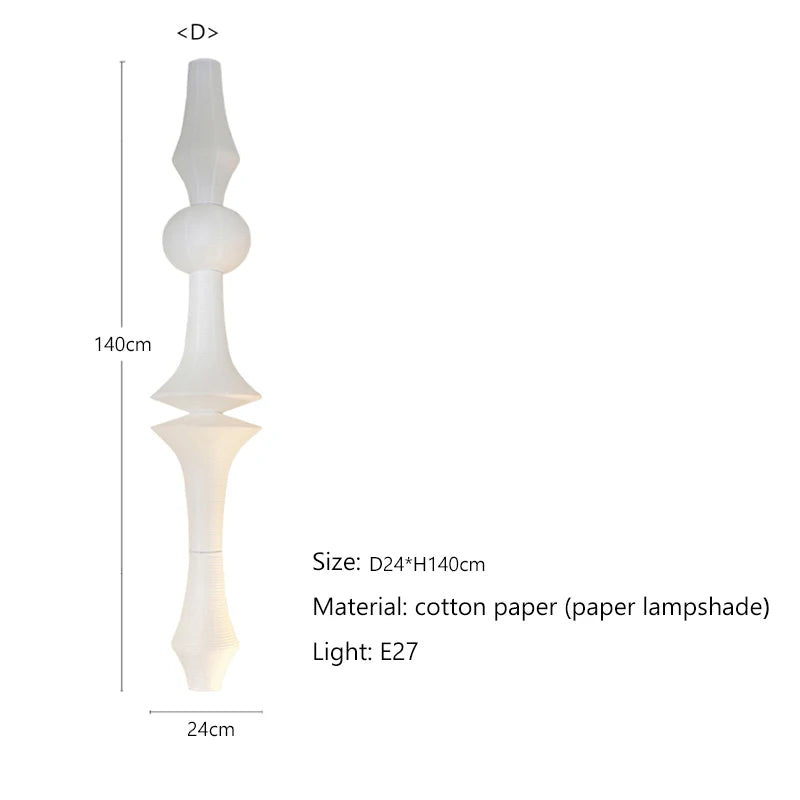 Wabi-Sabi Paper Pendant Chandelier