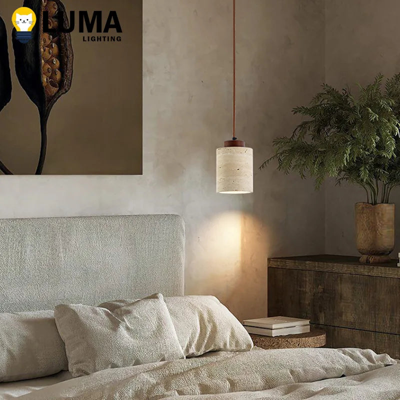 Wabi-Sabi Stone Pendant Lamp