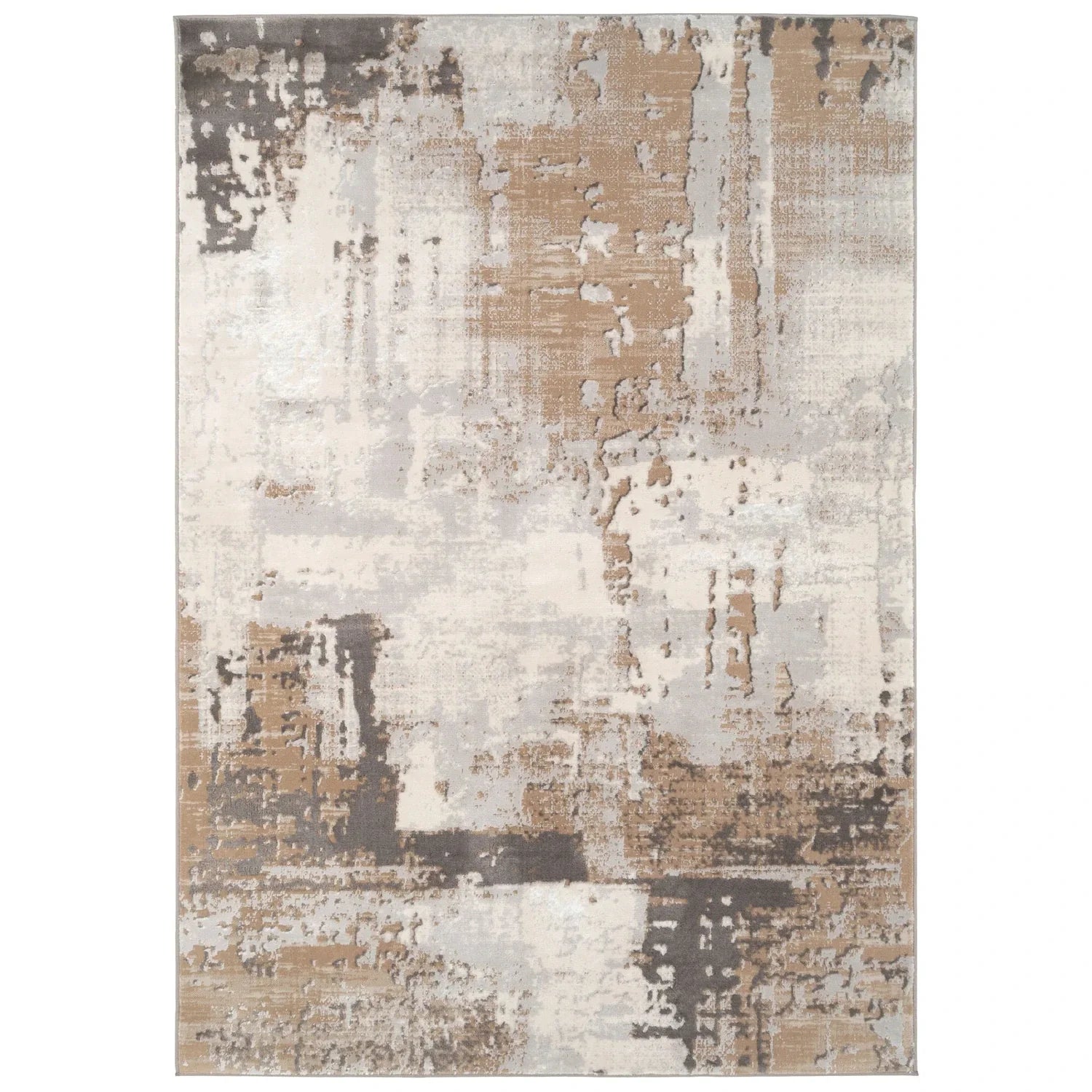 Abstract Neutral Area Rug