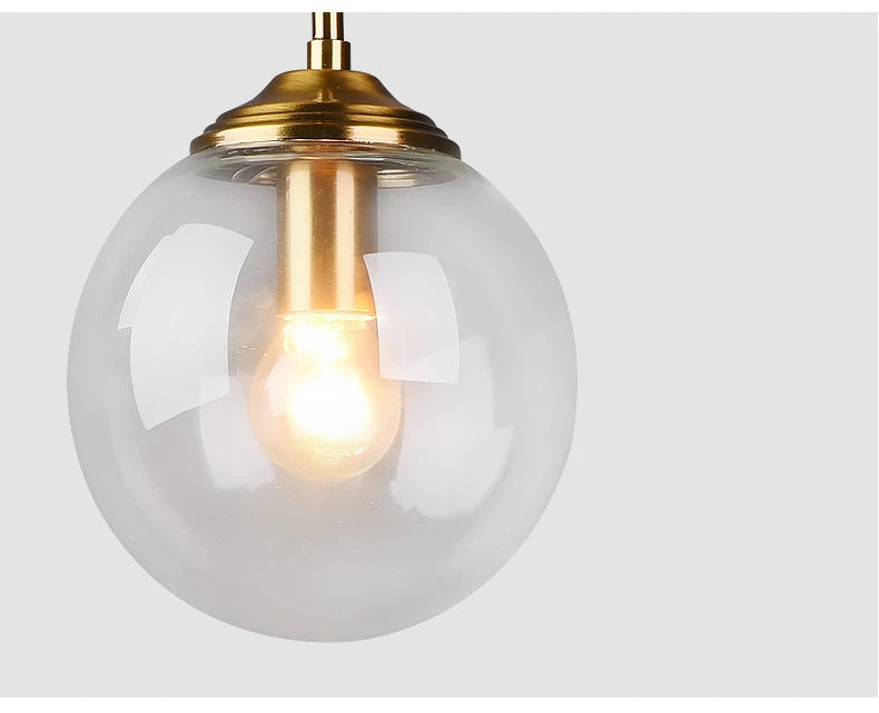 Modern Metal & Glass Chandelier