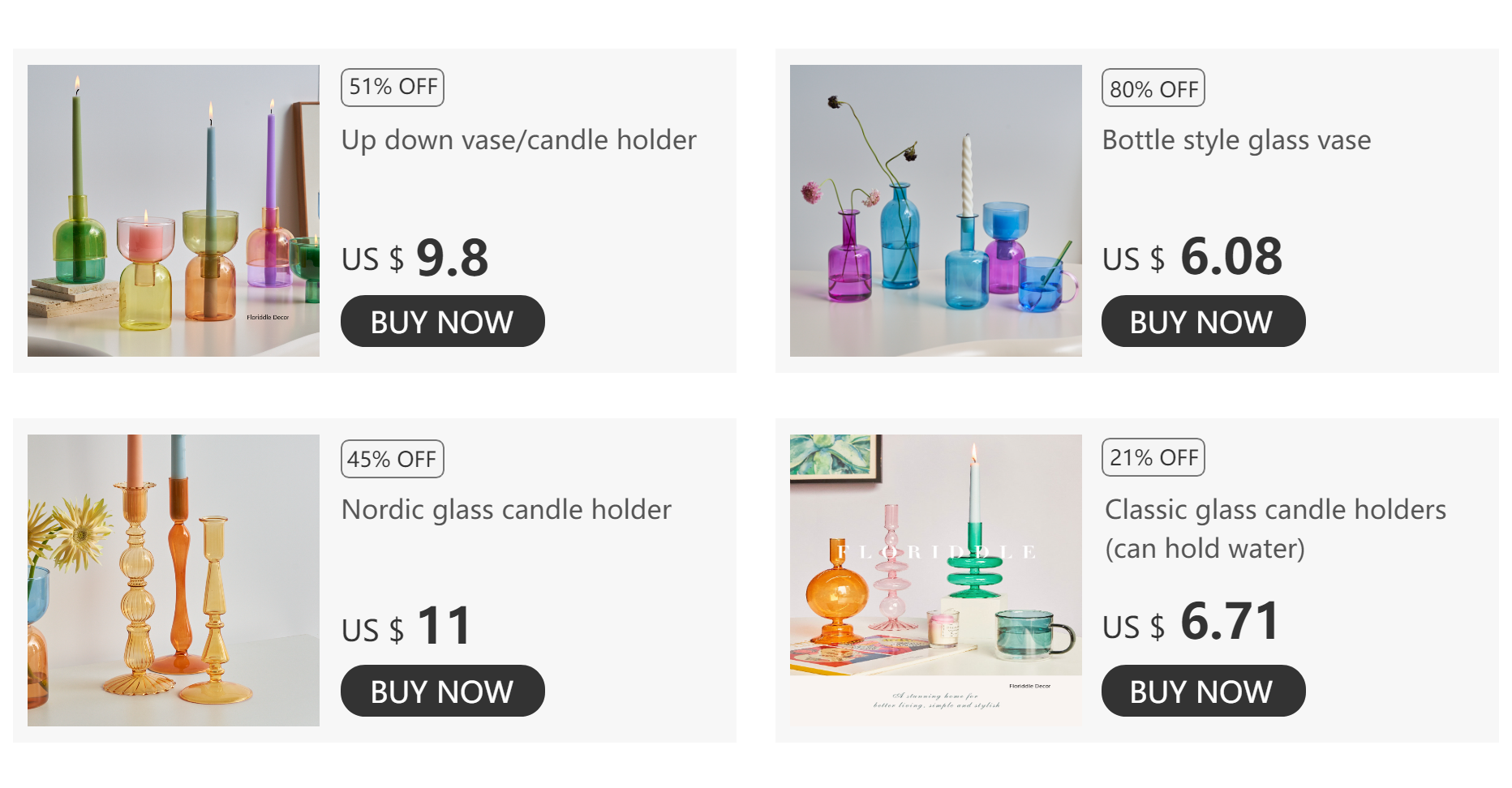 Brass Candlestick (3-Piece Set)