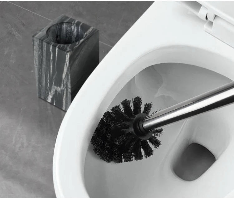 Black Marble Bath Accessory Set