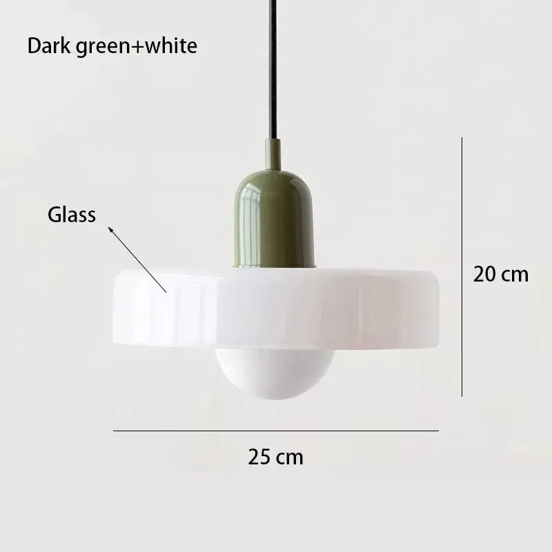 Retro Orange Glass Pendant Light