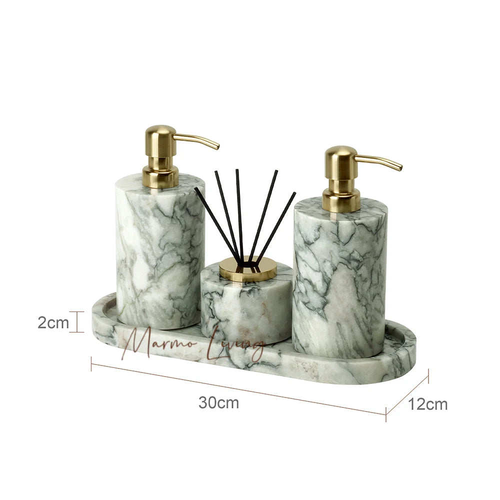 Emerald Marble Bathroom Set