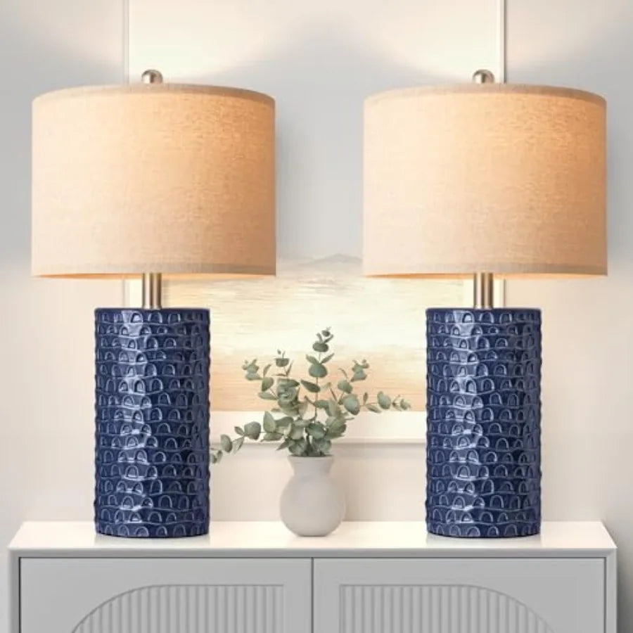 Ceramic Table Lamp, Set of 2