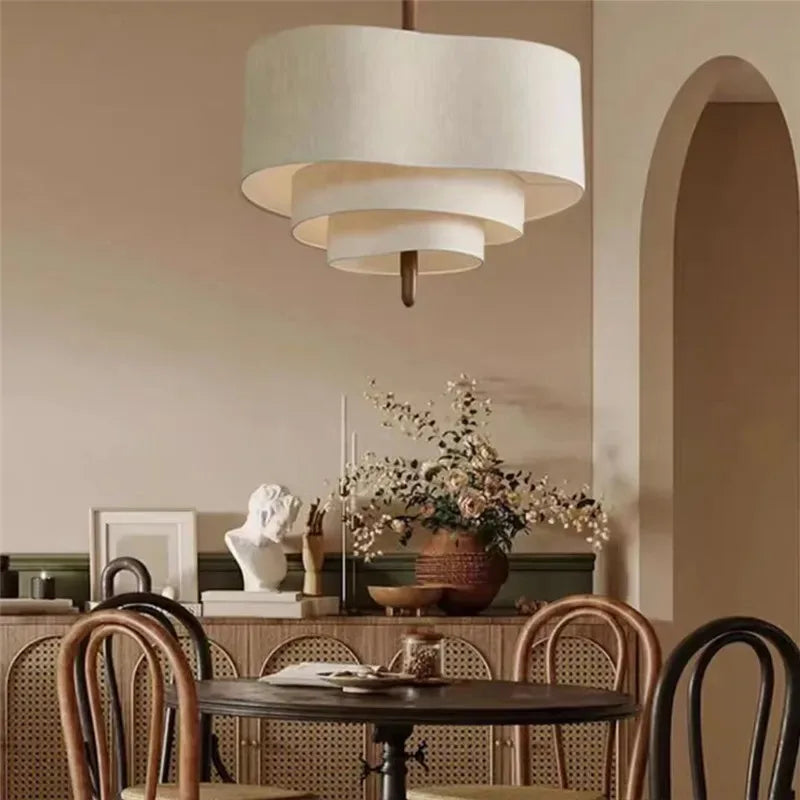 Wabi-Sabi Fabric Pendant Chandelier