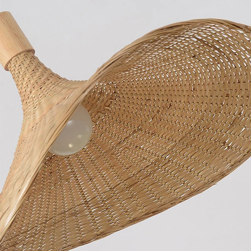 Retro Rattan Pendant Chandelier