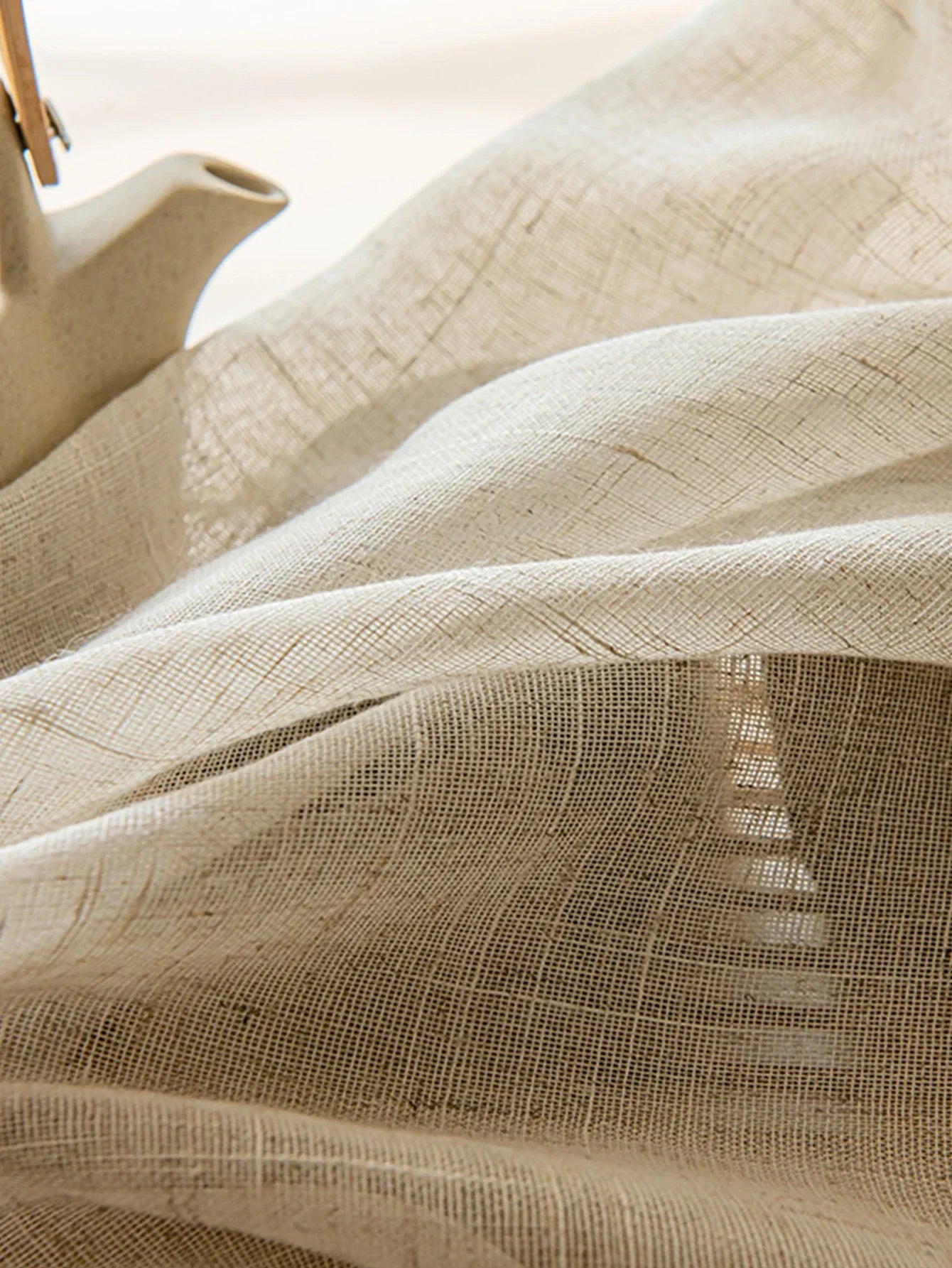 Modern Cotton-Linen Sheer Curtains