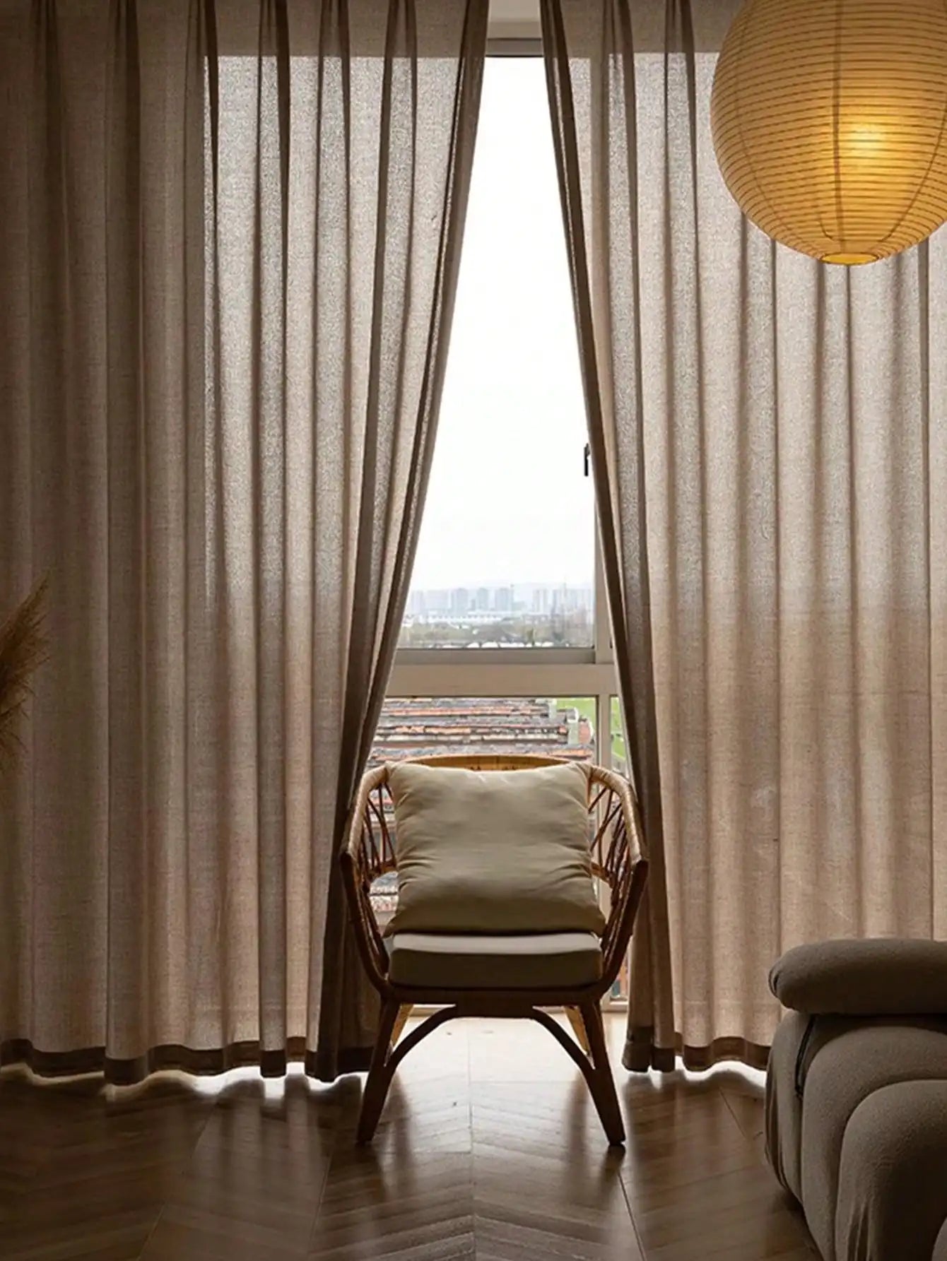 Japanese Cotton-Linen Sheer Curtains