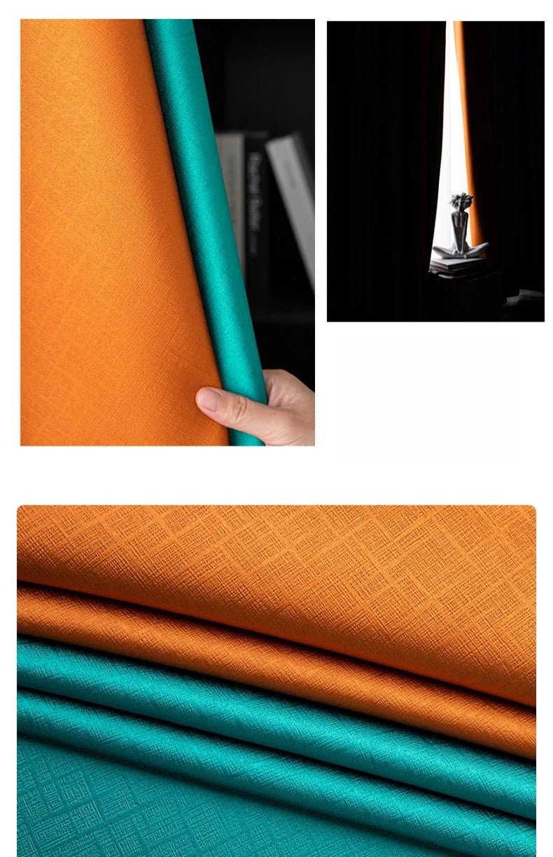 Modern Linen Blackout Curtains