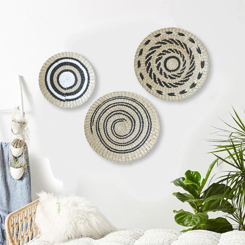 Boho Woven Wall Basket