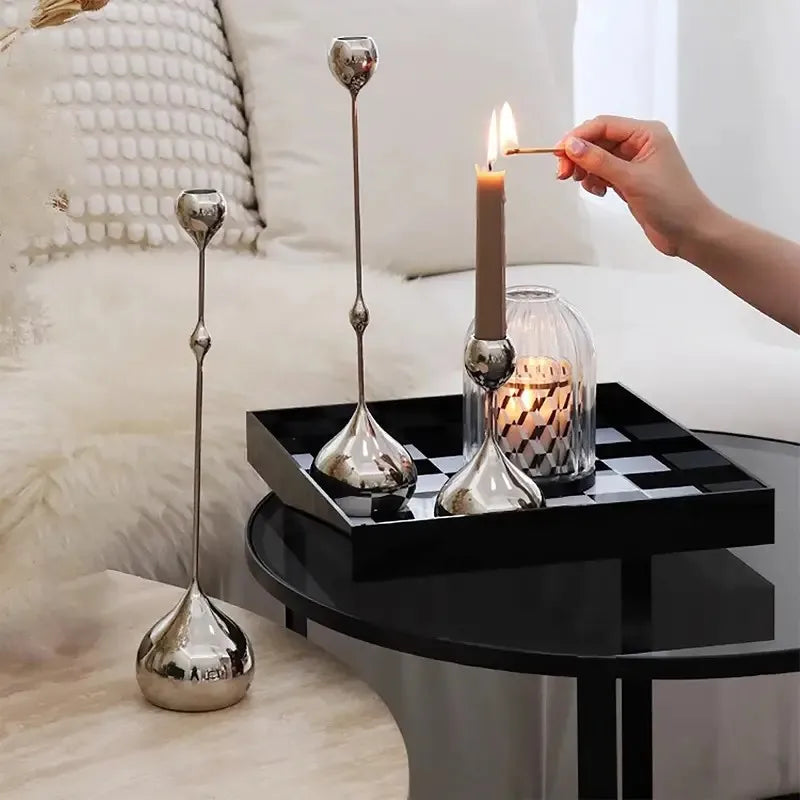 Luxury Brass Candlestick (3-Piece Set)