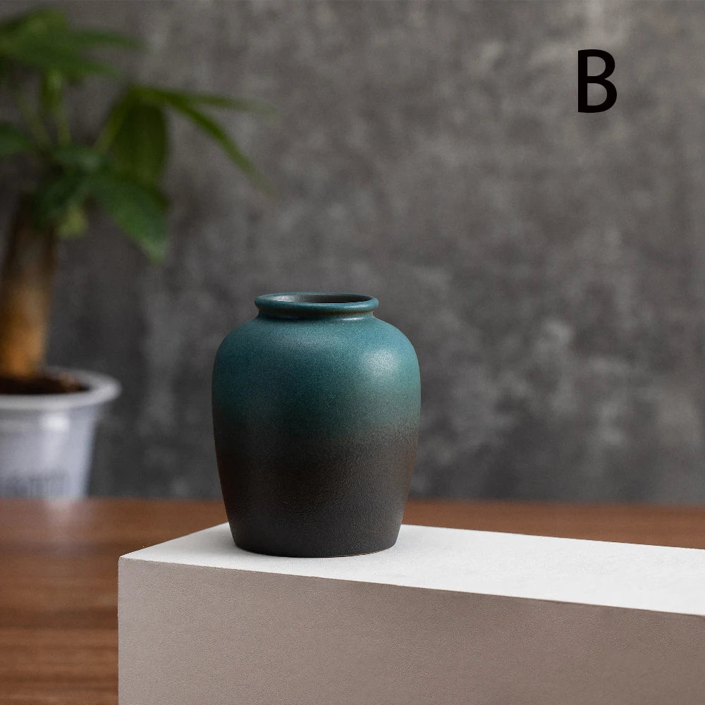 Matte Frosted Ceramic Bud Vase