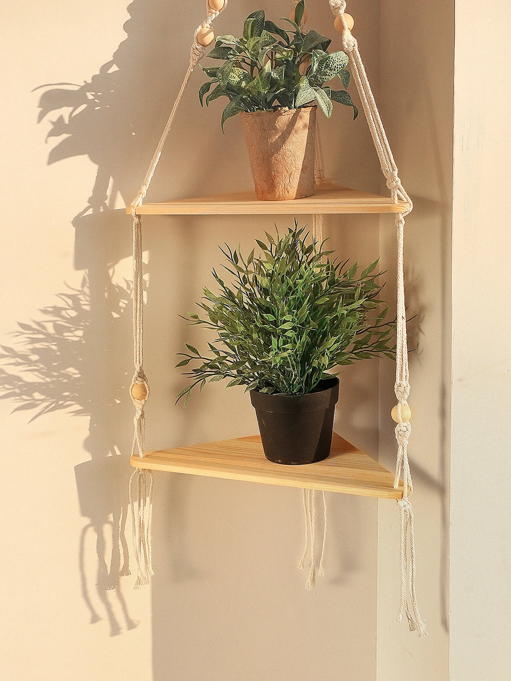 Floating Corner Wall Shelf