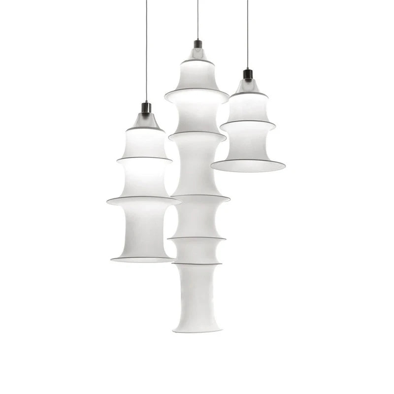 Wabi-Sabi Fabric Pendant Chandelier