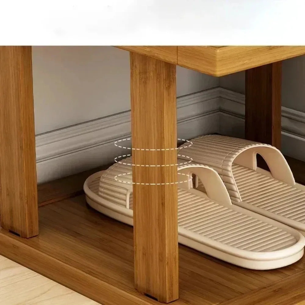Bamboo Corner Shoe Rack