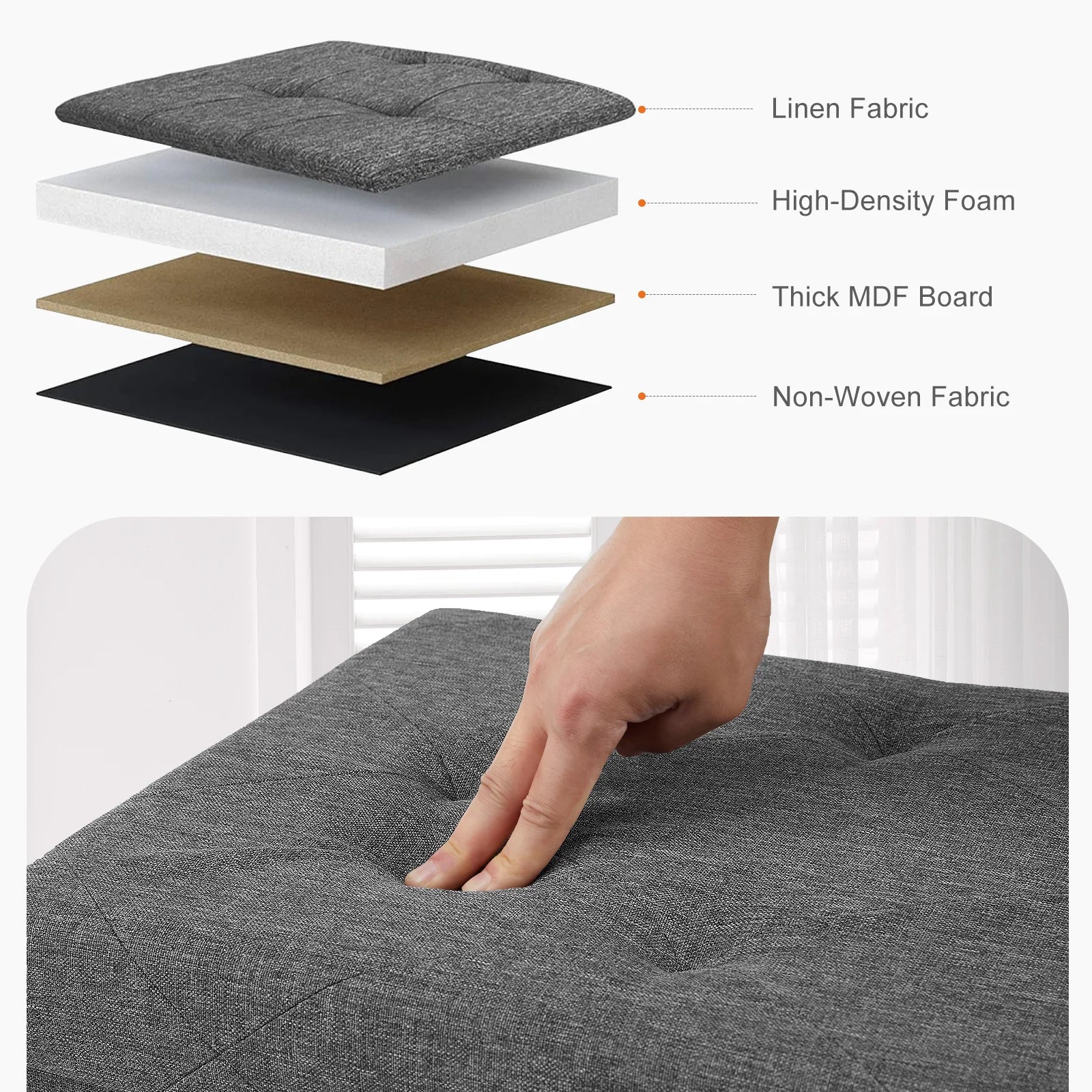 Storage Ottoman Footstool