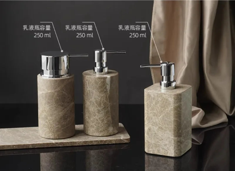 Nordic Marble Bathroom Set