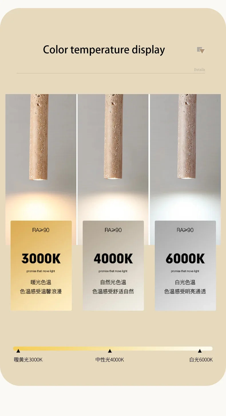 Wabi-Sabi Stone Pendant Chandelier