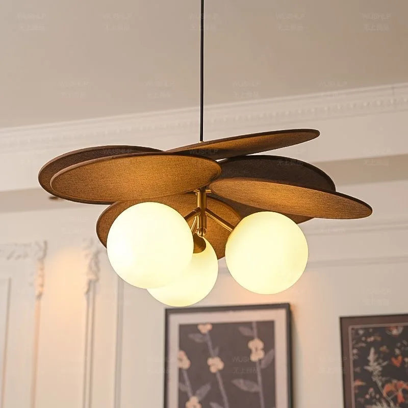 Wabi-Sabi Fabric Pendant Chandelier