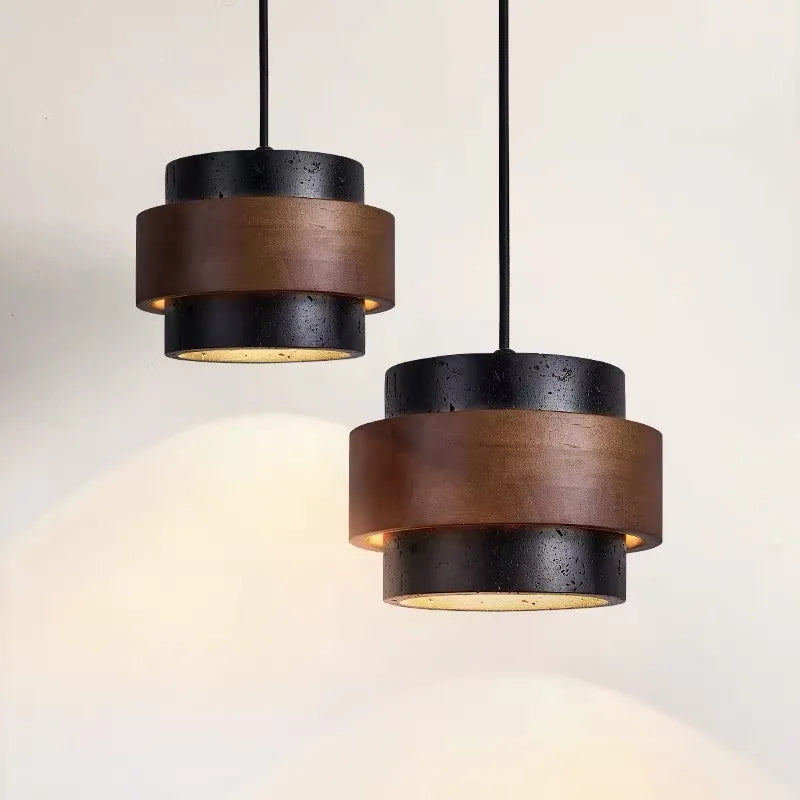 Wabi-Sabi Stone Pendant Lamp