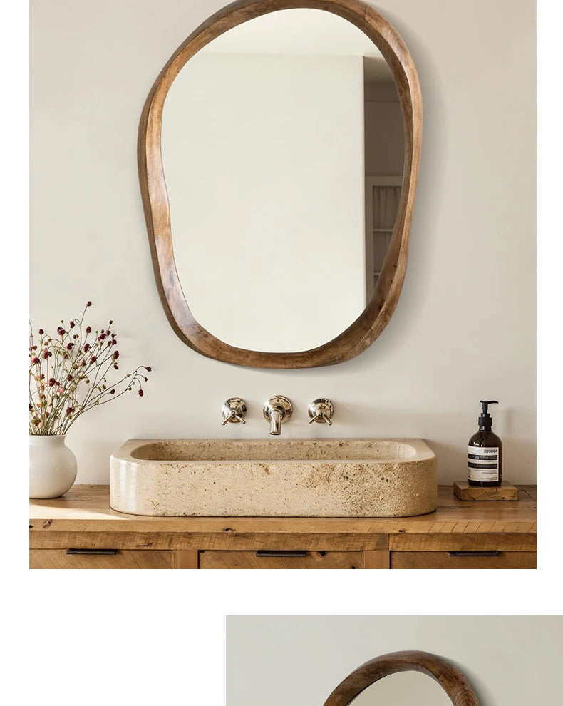 Irregular Magnifying Vanity Mirror
