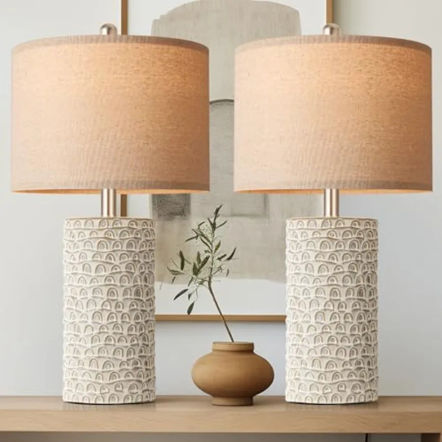 Ceramic Table Lamp, Set of 2