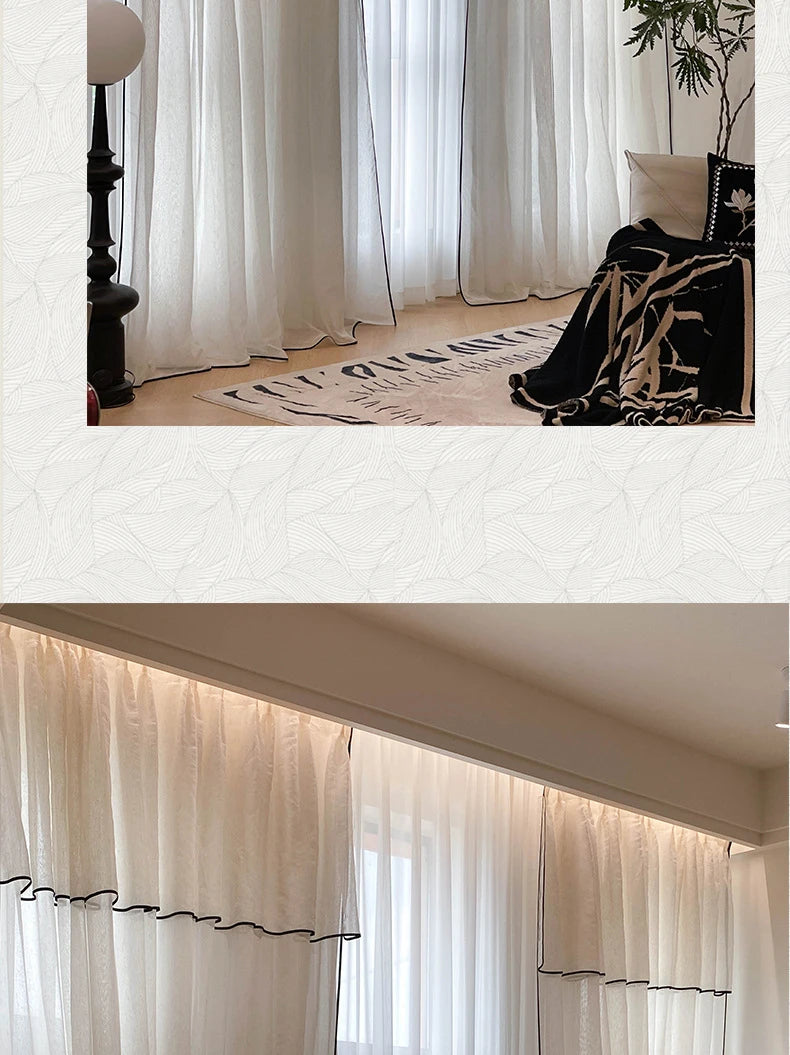 Vintage Tulle Blackout Curtains