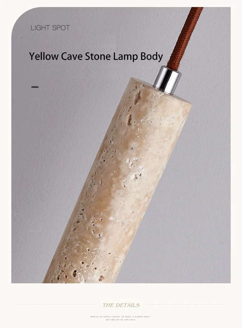Wabi-Sabi Stone Pendant Chandelier