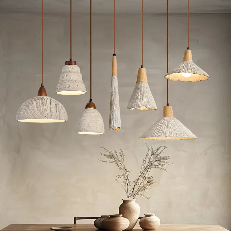 Wabi-Sabi Cement Pendant Chandelier