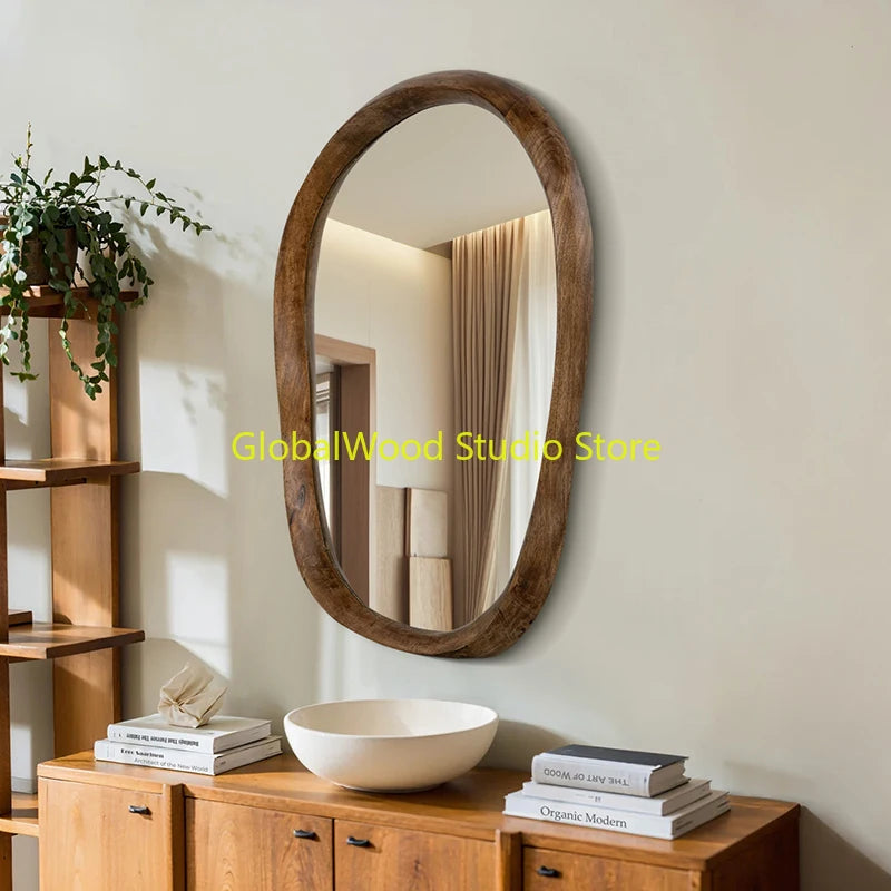Irregular Magnifying Vanity Mirror