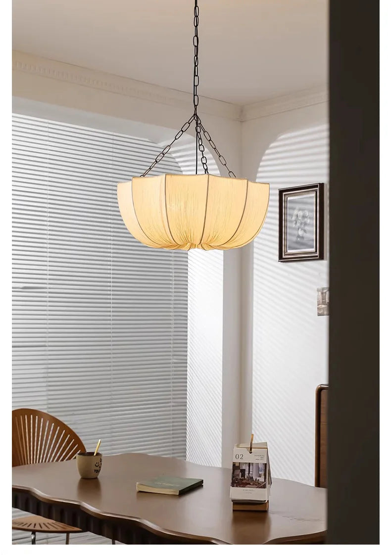 Wabi-Sabi Fabric Pendant Chandelier