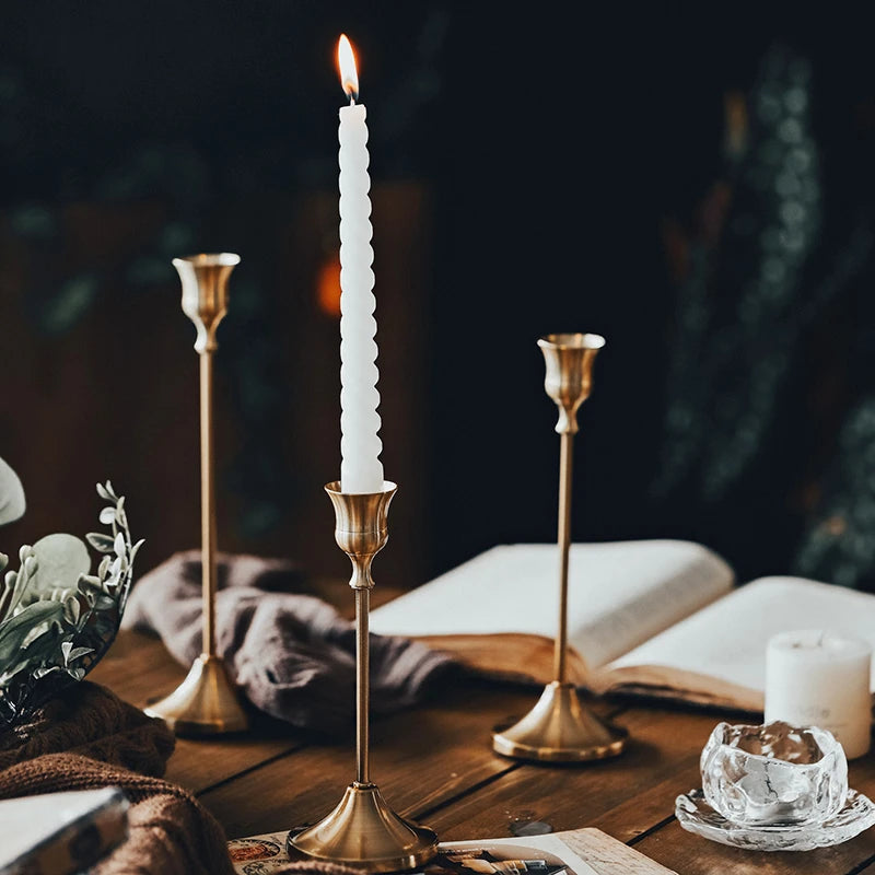 Brass Candlestick (3-Piece Set)