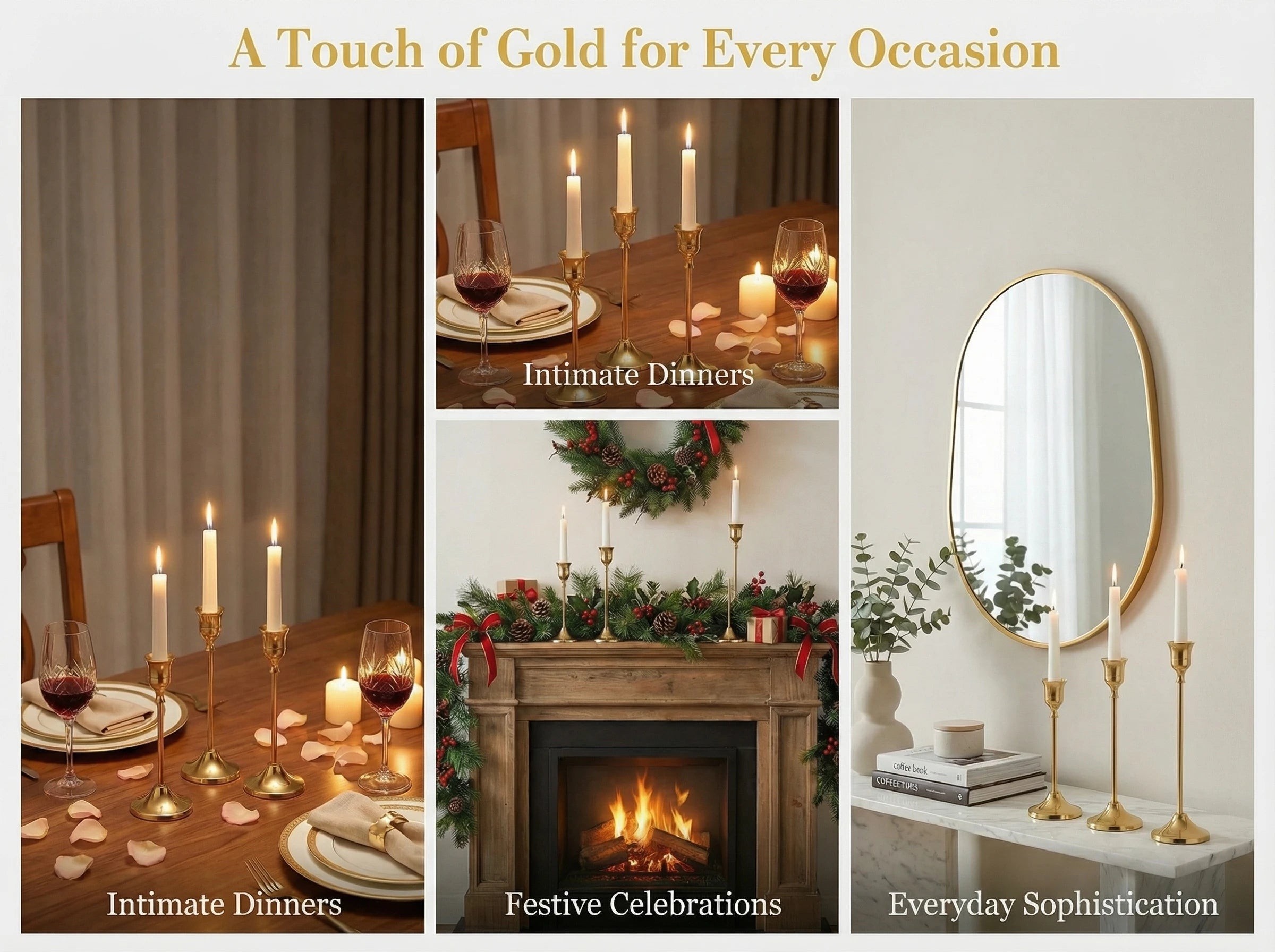 Brass Candlestick (36-Piece Set)