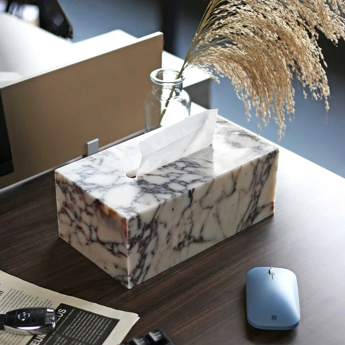 Calacatta Viola Tissue Box