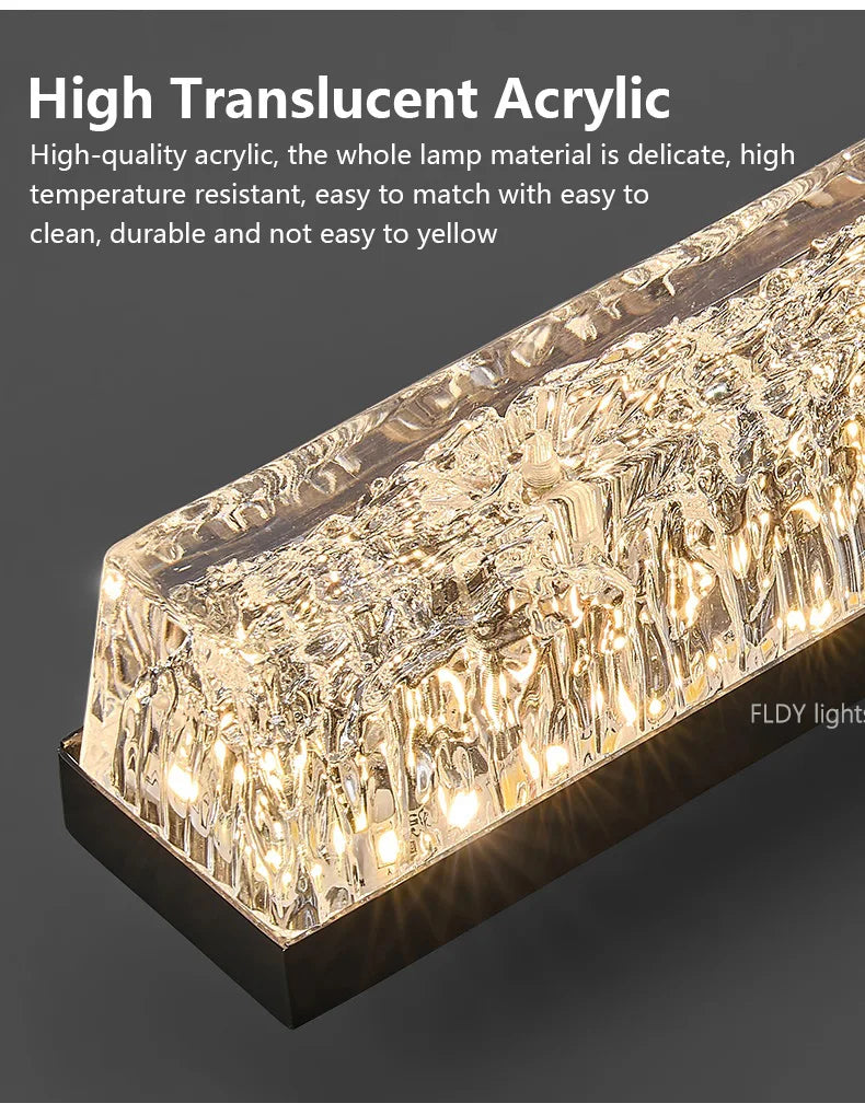 Nordic Glass Linear Pendant Light