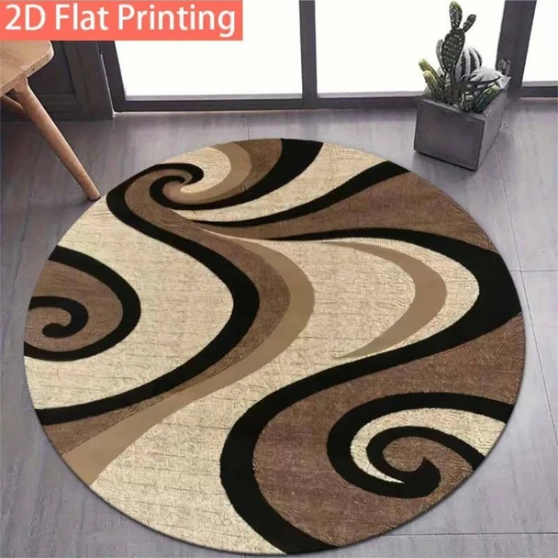 Abstract Modern Round Area Rug